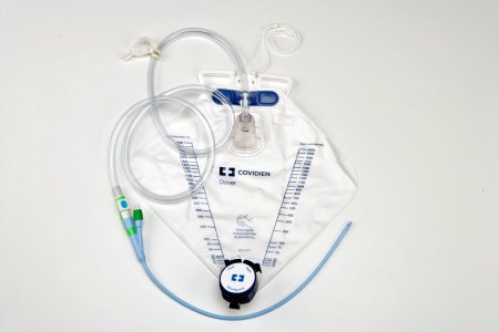 Tray Foley Indwelling Catheter Dover™ Foley 16 Fr. 5 cc Balloon Silicone with 2000 mL Bag (1/TR 10TR/CS) by Cardinal  ID 6153-